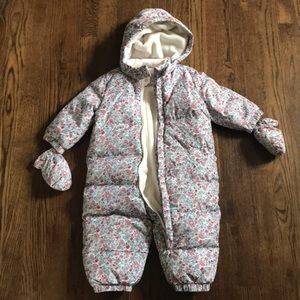 Baby girl snow suit
